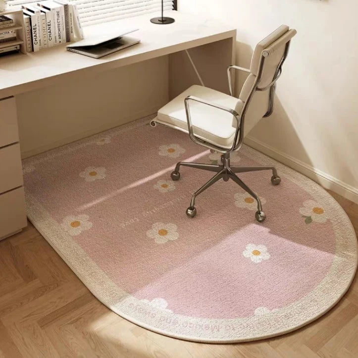 Office Floor Mat Ergonomic Non-Slip Easy-Clean Fabric