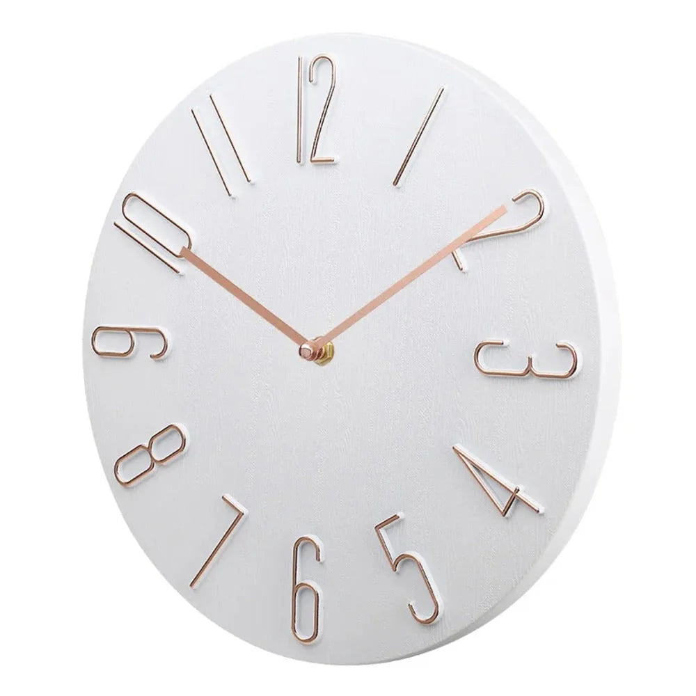 Office Wall Clock Silent Sweep Bold Numerals
