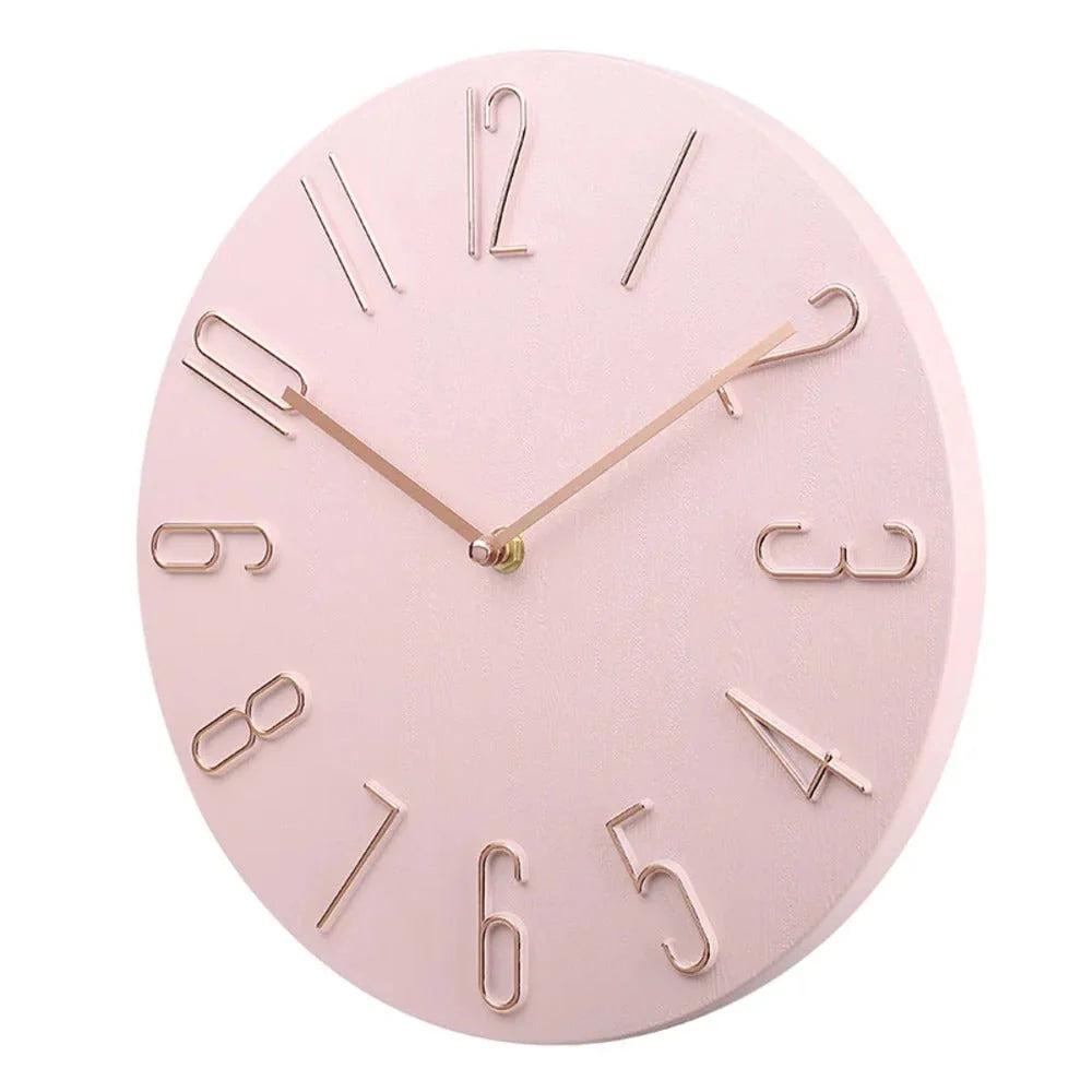 Office Wall Clock Silent Sweep Bold Numerals