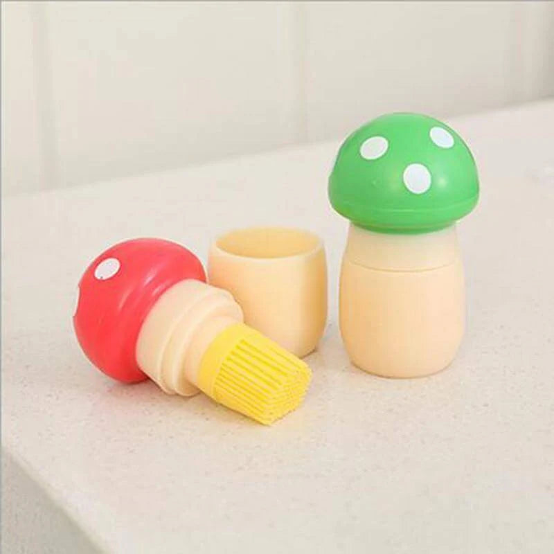 Oil Basting Brush Glass Jar Heat-Resistant