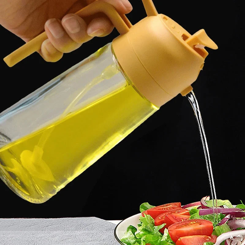 Oil Dispenser Glass Dual Spray & Pour