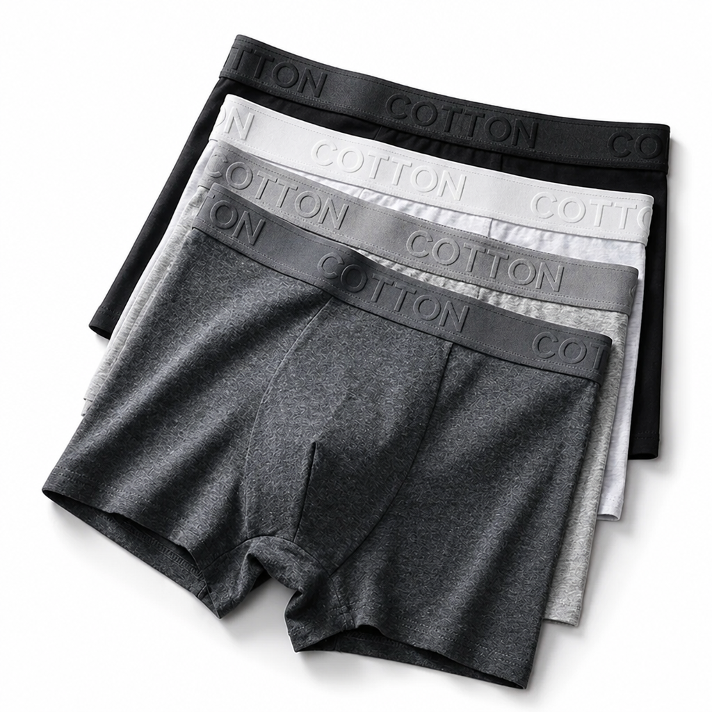 Organic Cotton & Moisture-Wicking Men's Boxer Briefs (5-Pack)