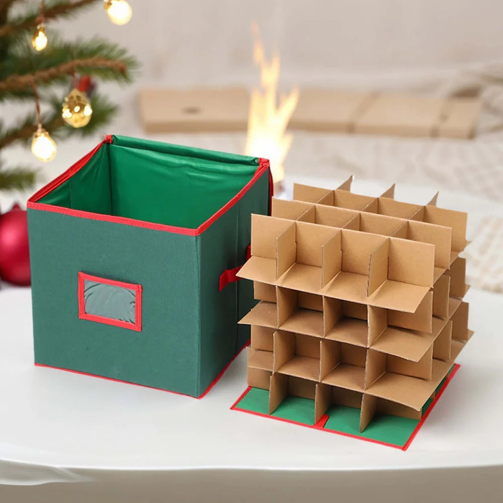 Ornament Storage Box Three Lift Out Trays 600D Oxford