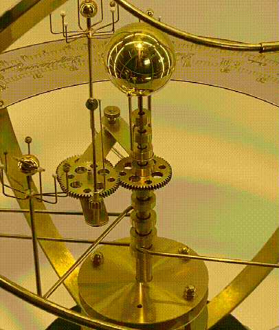 Orrery Model Moving Planetary Display Brass Gears