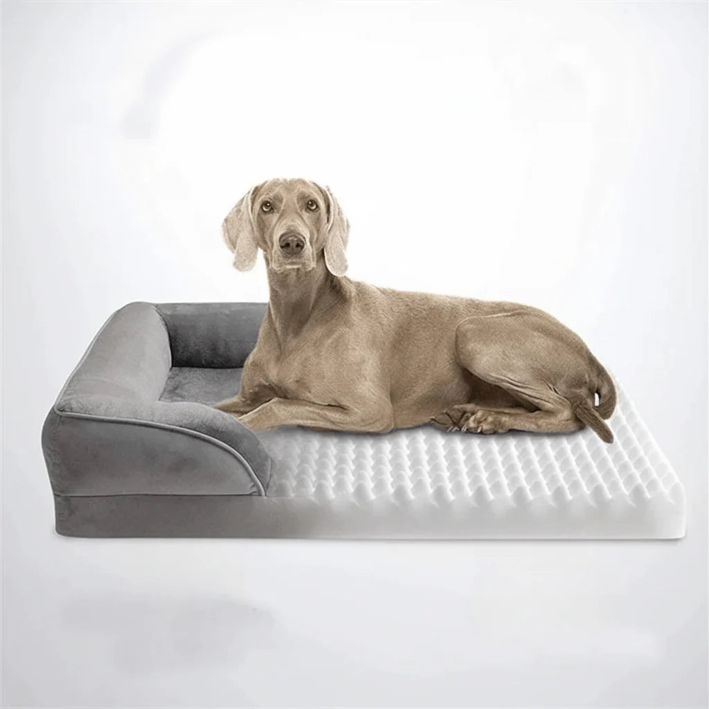 Orthopedic Dog Bed Velvet Cover Removable Machine-Washable