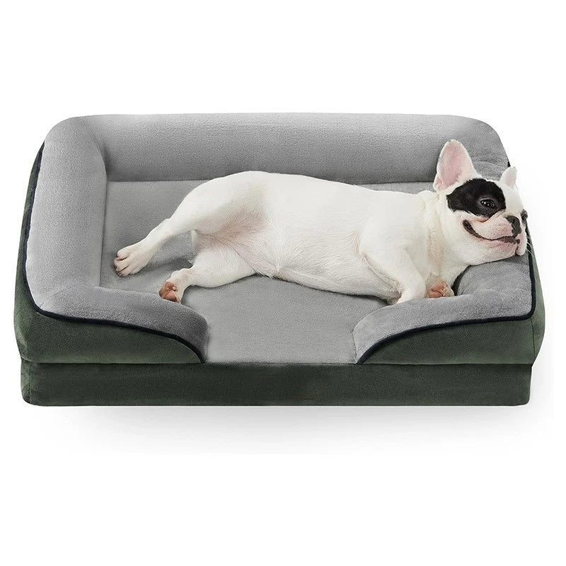 Orthopedic Dog Bed Velvet Cover Removable Machine-Washable