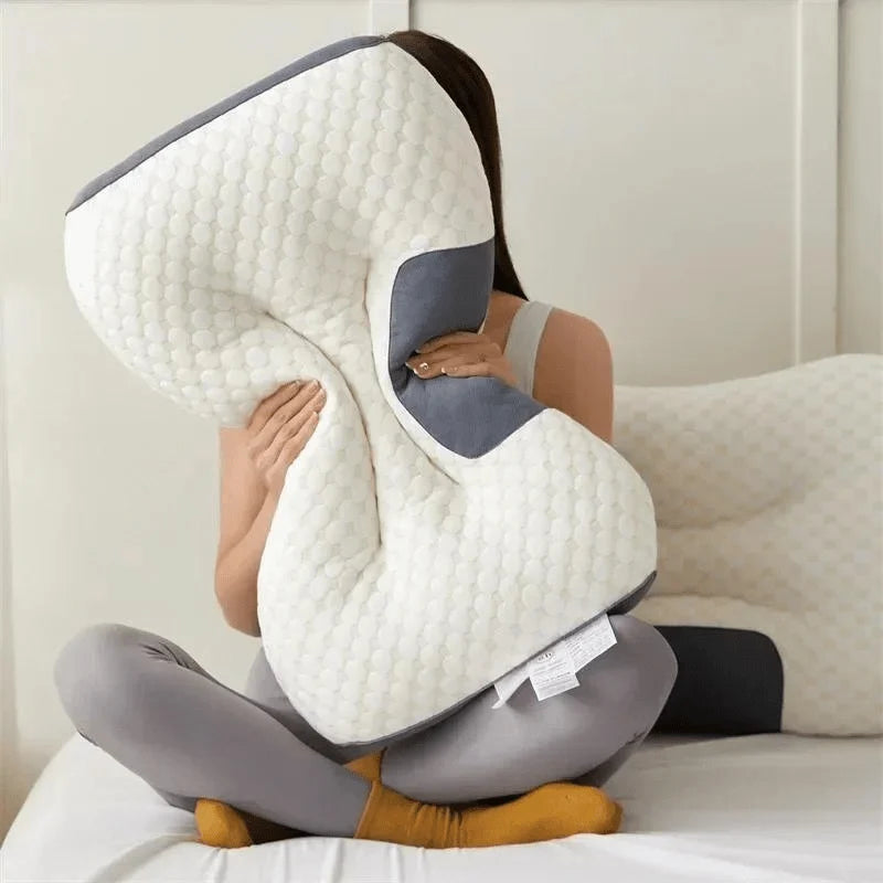 Orthopedic Pillow Ergonomic Neck Support Removable Washable Cover