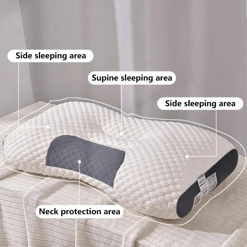 Orthopedic Pillow Ergonomic Neck Support Removable Washable Cover