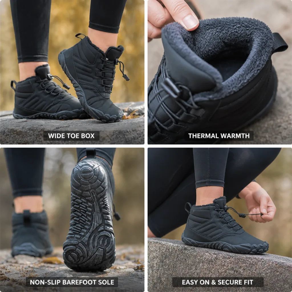 Orthopedic Shoes Wide Toe Box Barefoot Sole Thermal Lining