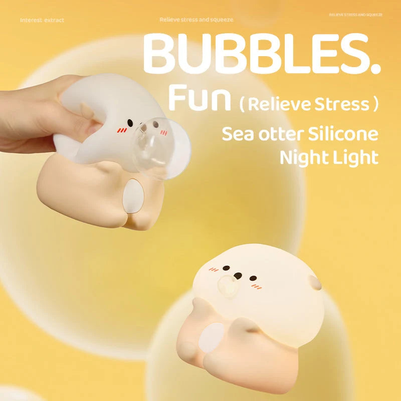 Otter Night Light Soft Silicone Three Brightness Levels