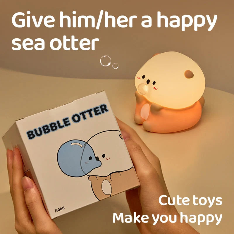 Otter Night Light Soft Silicone Three Brightness Levels