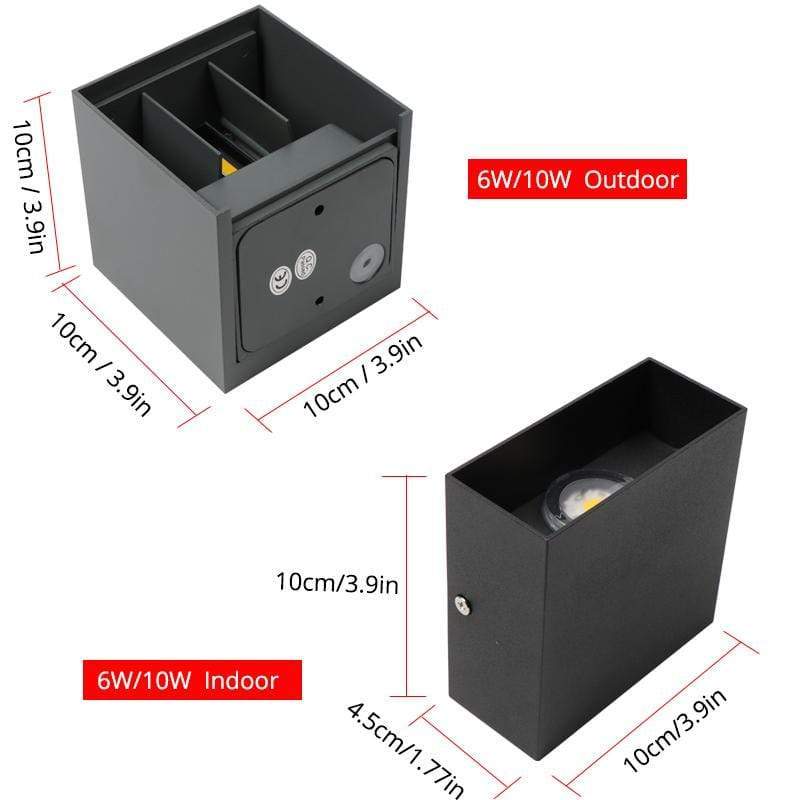 Outdoor LED Wall Light Adjustable IP65 Waterproof