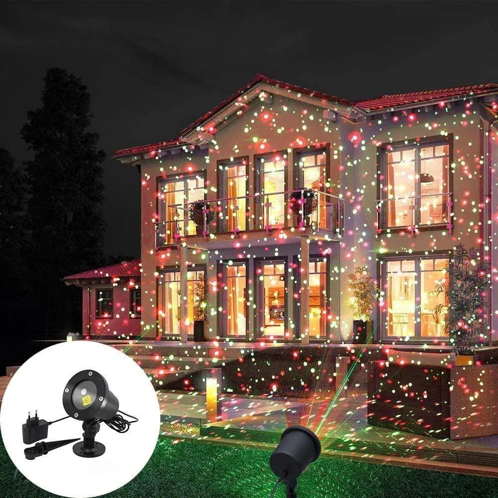 Outdoor Laser Projector Red & Green Remote & Timer