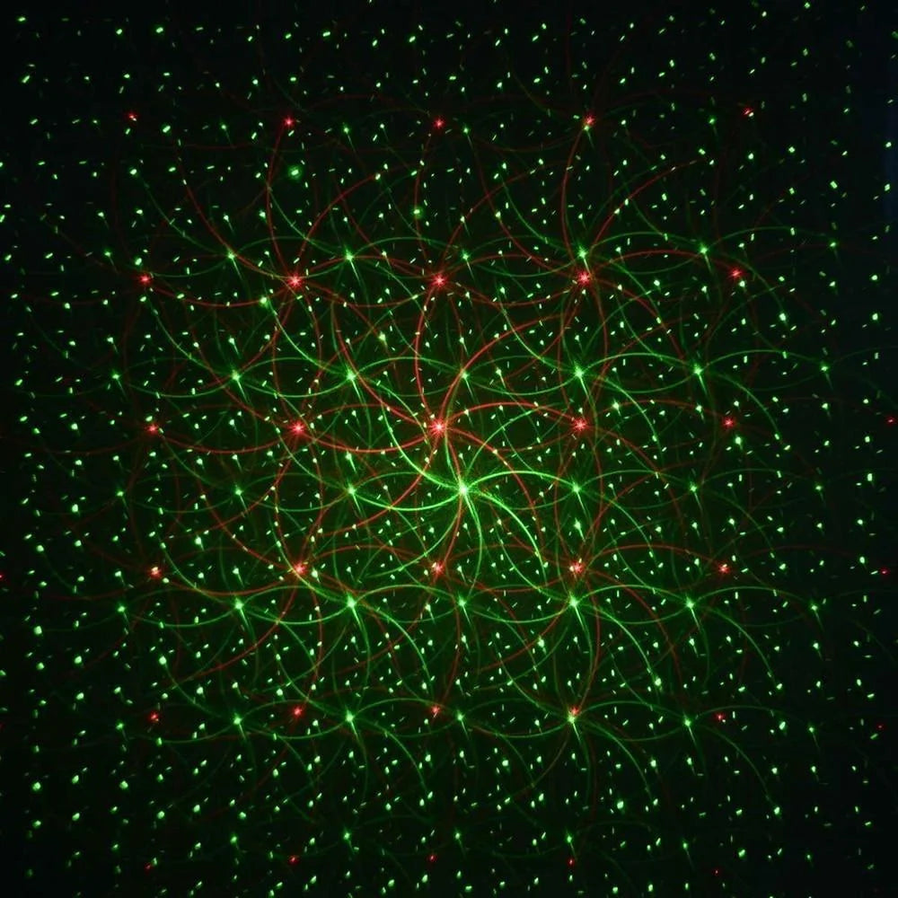Outdoor Laser Projector Red & Green Remote & Timer