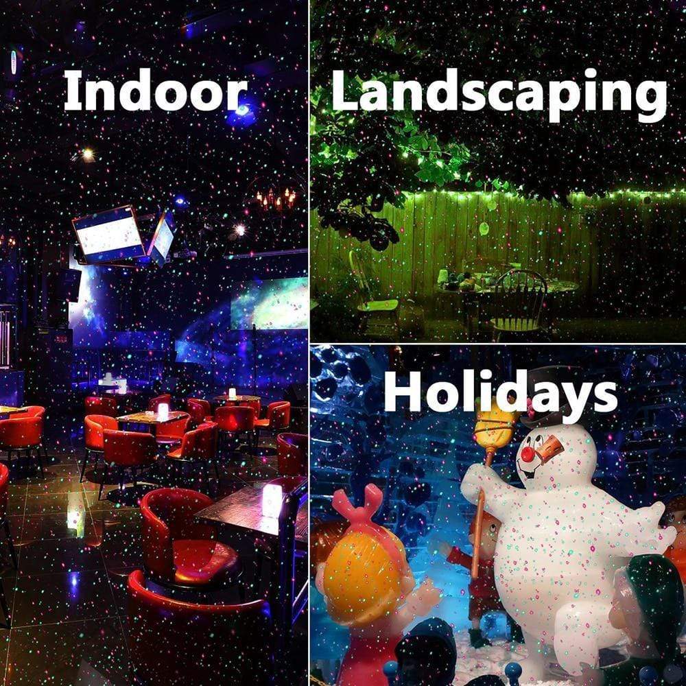Outdoor Laser Projector Red & Green Remote & Timer