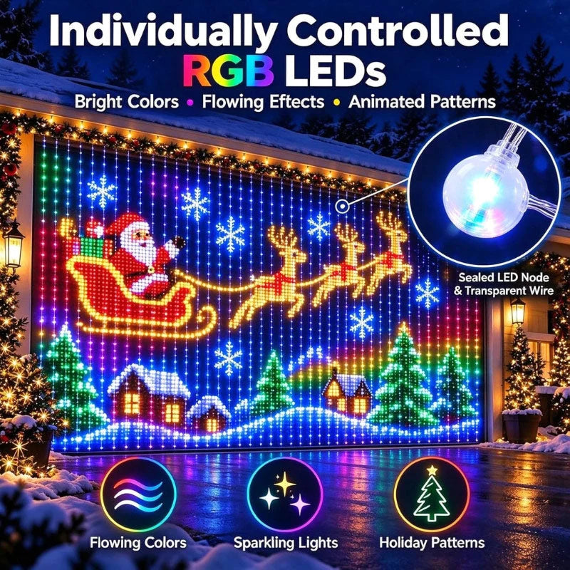 Outdoor Net Lights Programmable Smart Control Individually Addressable