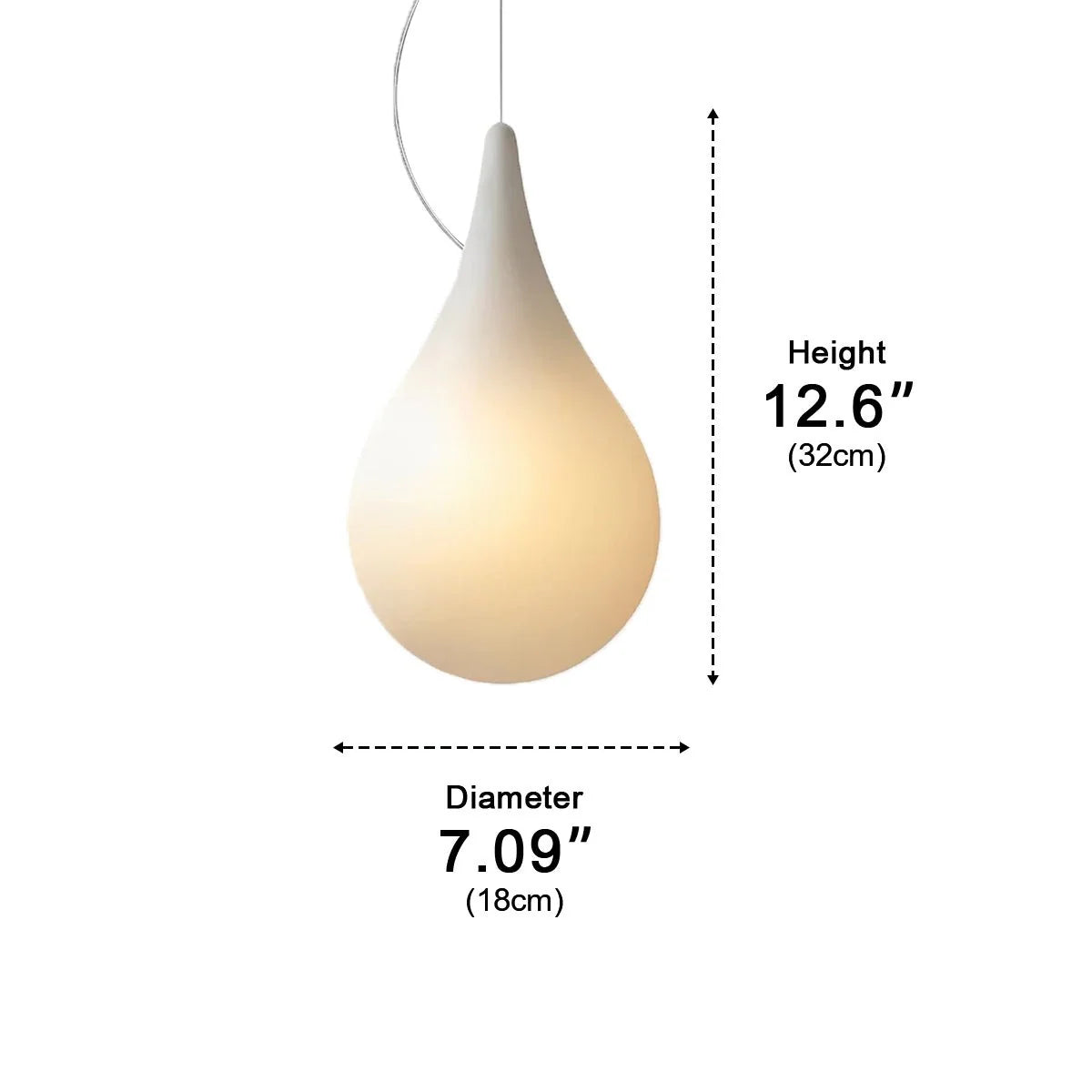 Outdoor Pendant Light Teardrop IP65 Waterproof LED