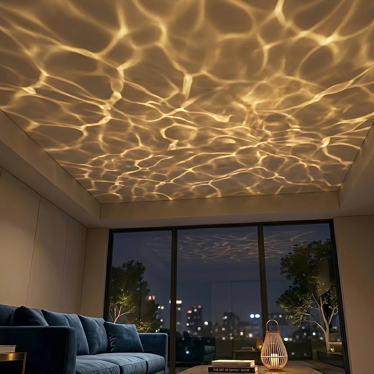 Outdoor Projector Spotlight Water Ripple Effect IP65 Weather-Resistant