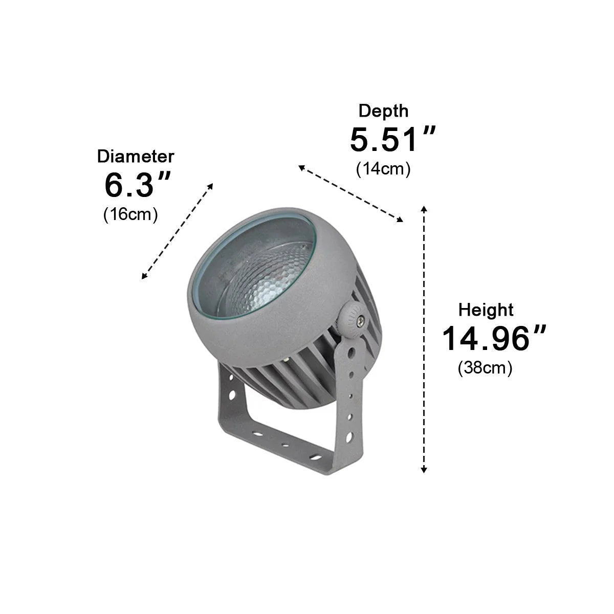 Outdoor Projector Spotlight Water Ripple Effect IP65 Weather-Resistant
