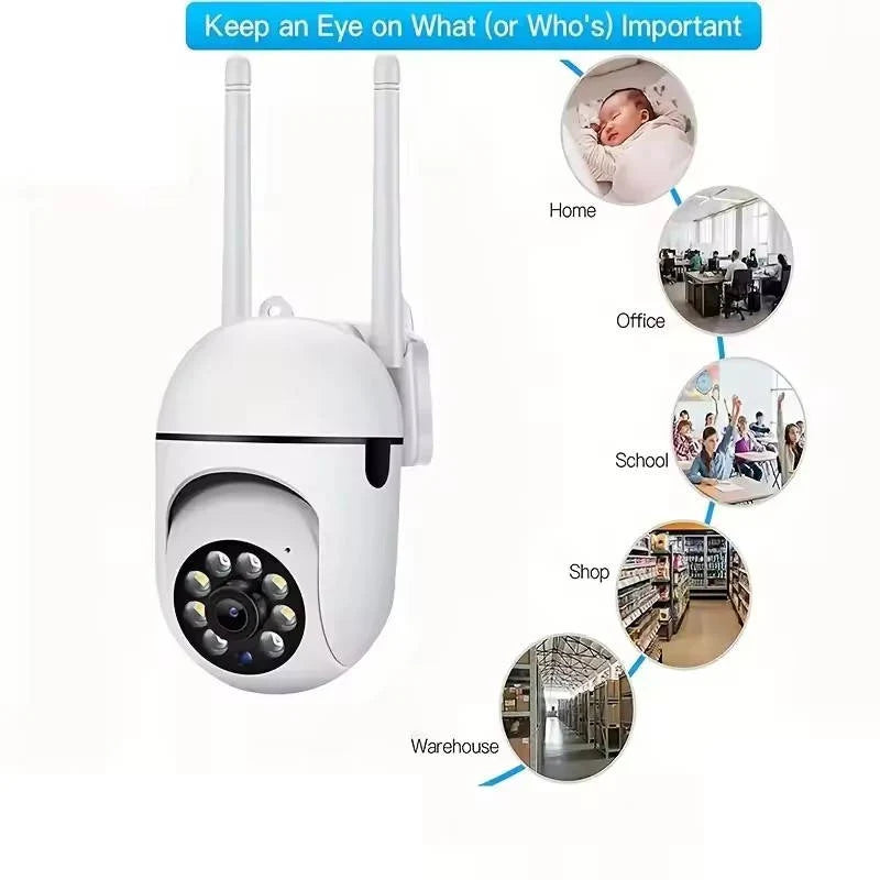 Outdoor Security Camera Motorized PTZ Night Vision