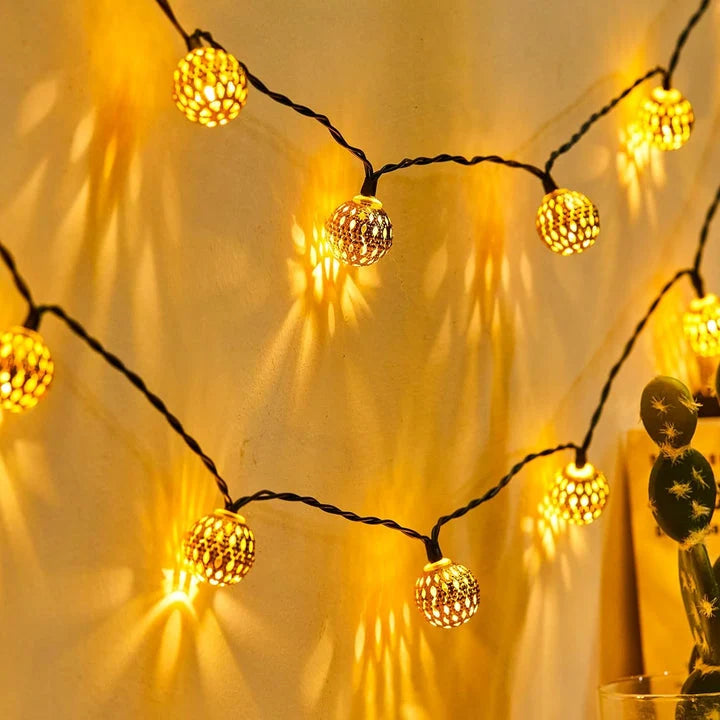 Outdoor Solar String Lights 100 LEDs Waterproof Stainless Steel