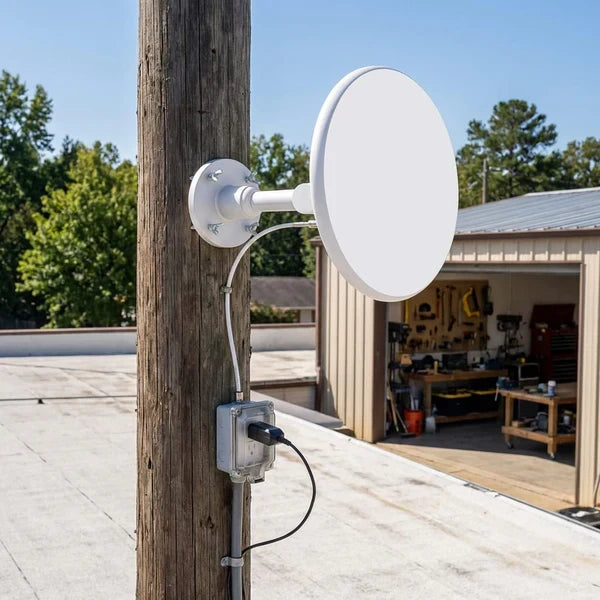 Outdoor TV Antenna Long-Range Omnidirectional Built-In Amplifier