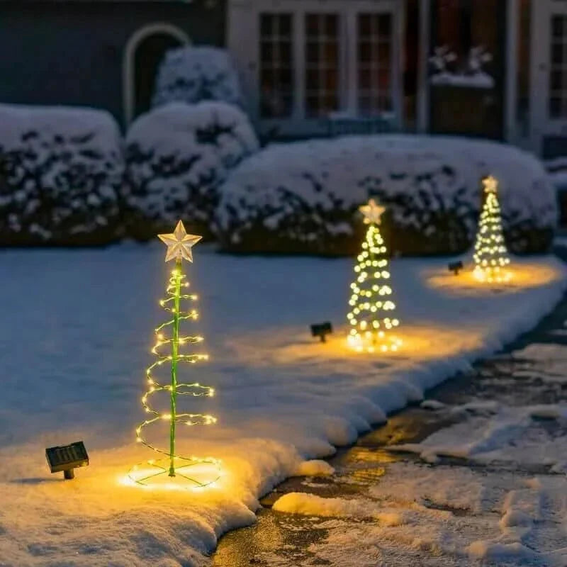 Outdoor Tree Light Solar 50-LED Automatic Dusk Sensor