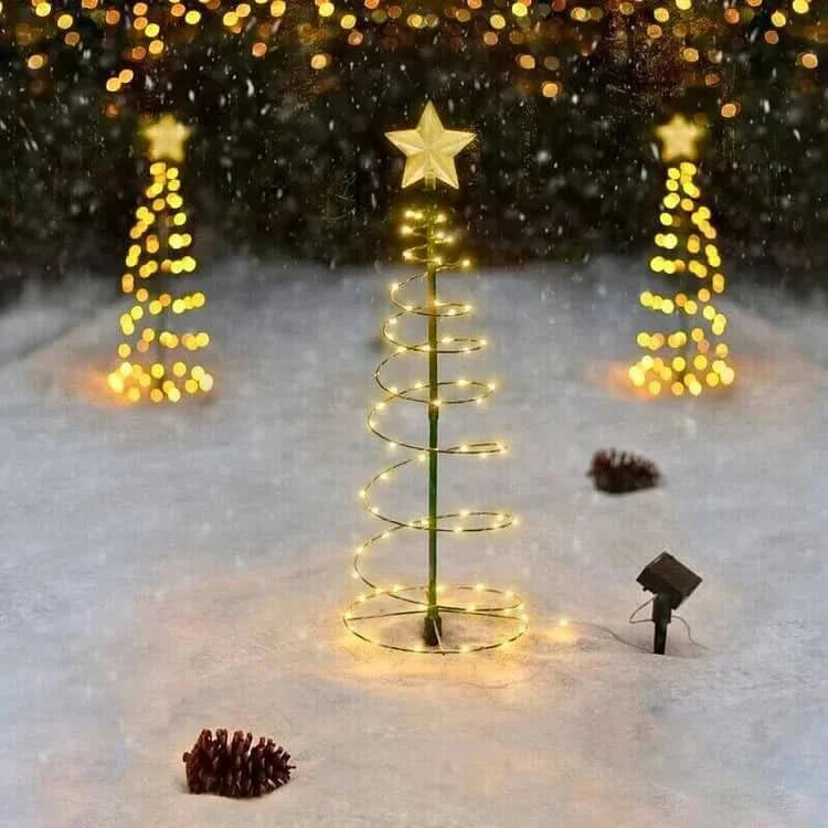 Outdoor Tree Light Solar 50-LED Automatic Dusk Sensor