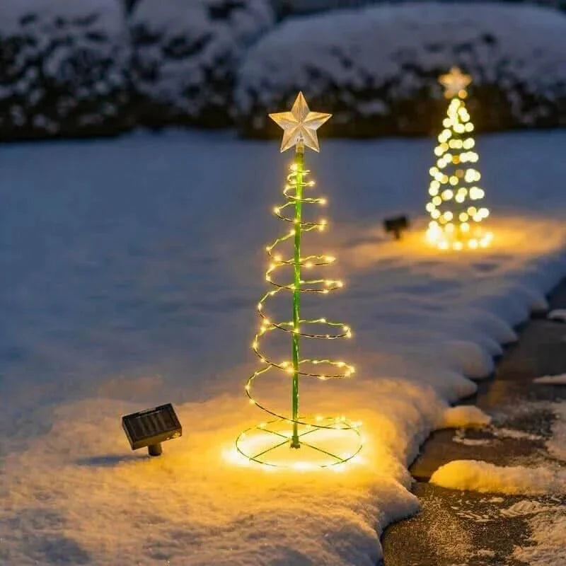 Outdoor Tree Light Solar 50-LED Automatic Dusk Sensor