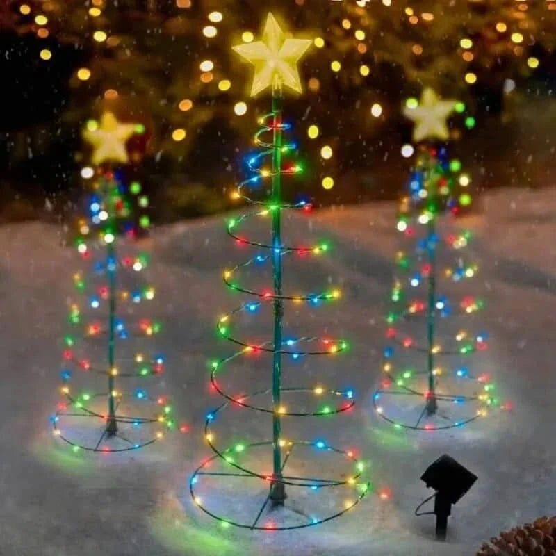 Outdoor Tree Light Solar 50-LED Automatic Dusk Sensor