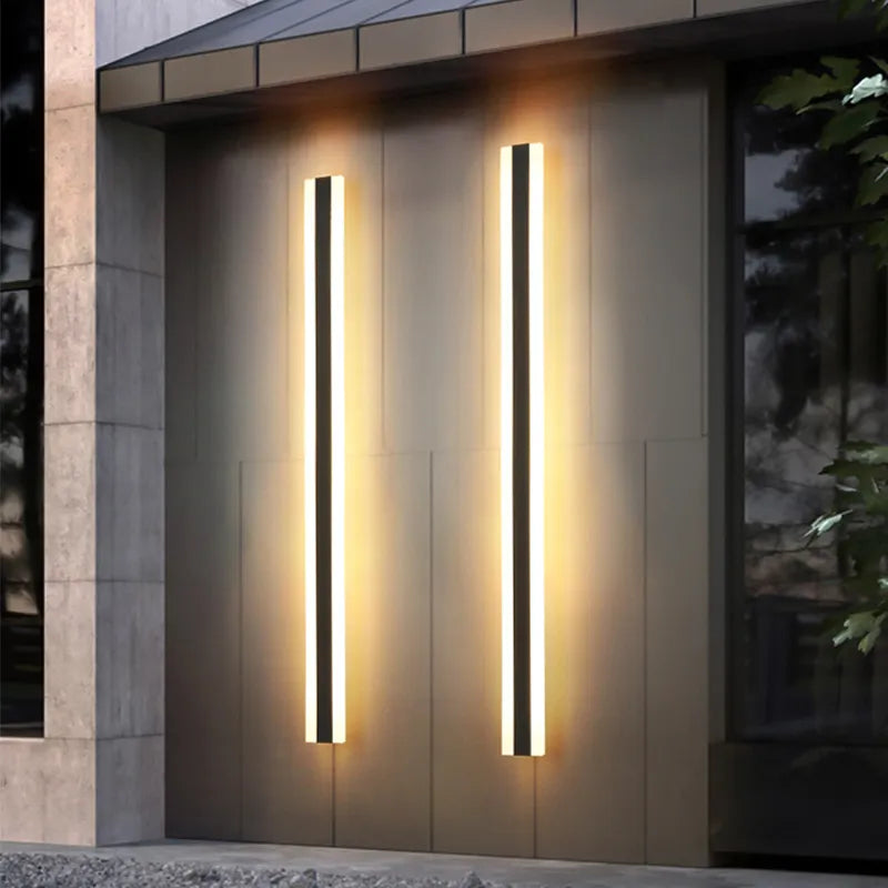 Outdoor Wall Lamp LED IP65 Weatherproof Iron & Acrylic
