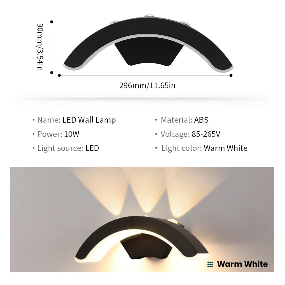Outdoor Wall Light 10W LED Directed Downlight IP66