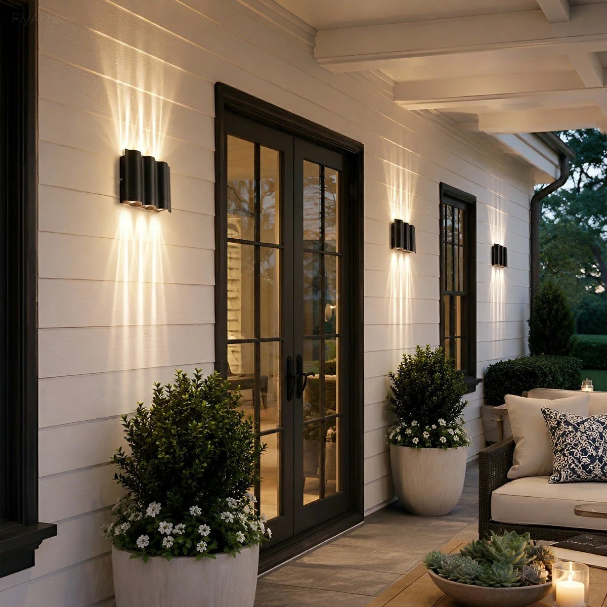 Outdoor Wall Light Aluminum Up-and-Down LED IP54 Weather-Resistant
