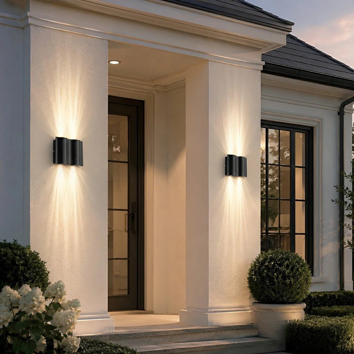 Outdoor Wall Light Aluminum Up-and-Down LED IP54 Weather-Resistant