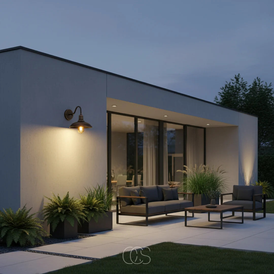 Outdoor Wall Light Bronze Aluminum IP65 Waterproof