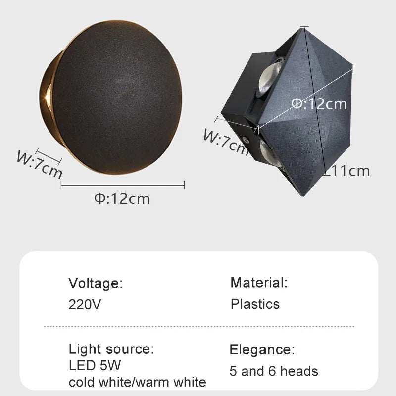 Outdoor Wall Light LED IP65 Weather-Resistant