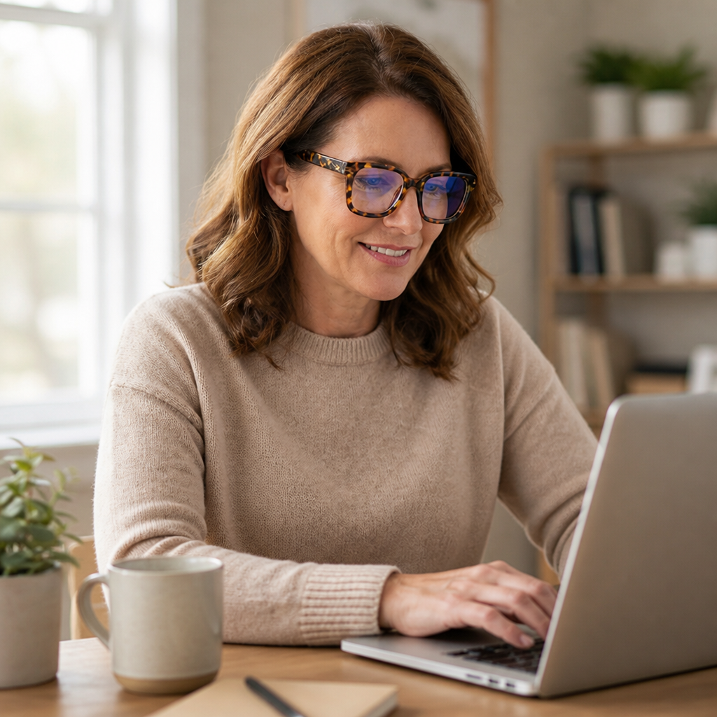 Oversized Blue Light Blocking Universal-Fit Reading Glasses