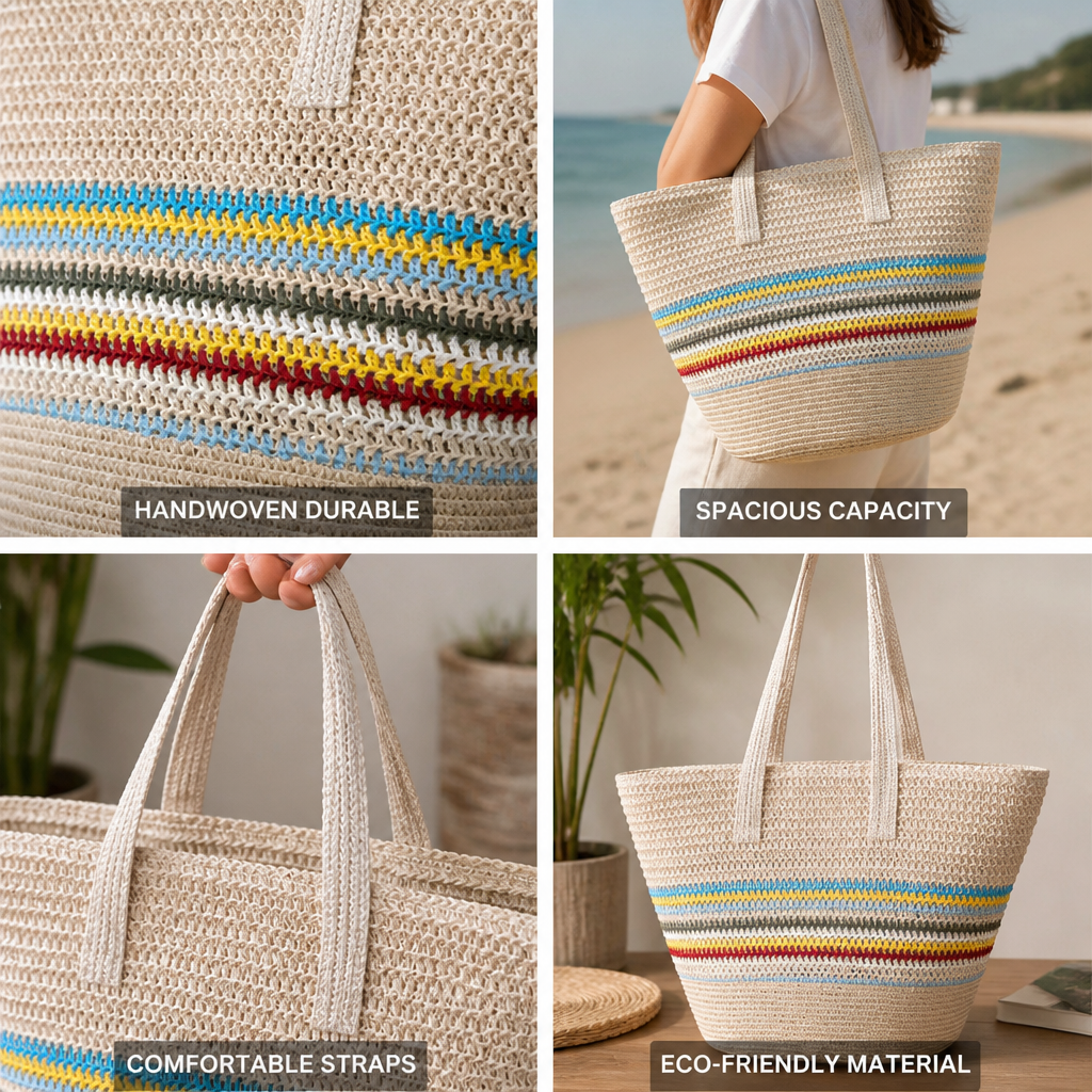 Oversized Handwoven Seagrass Tote