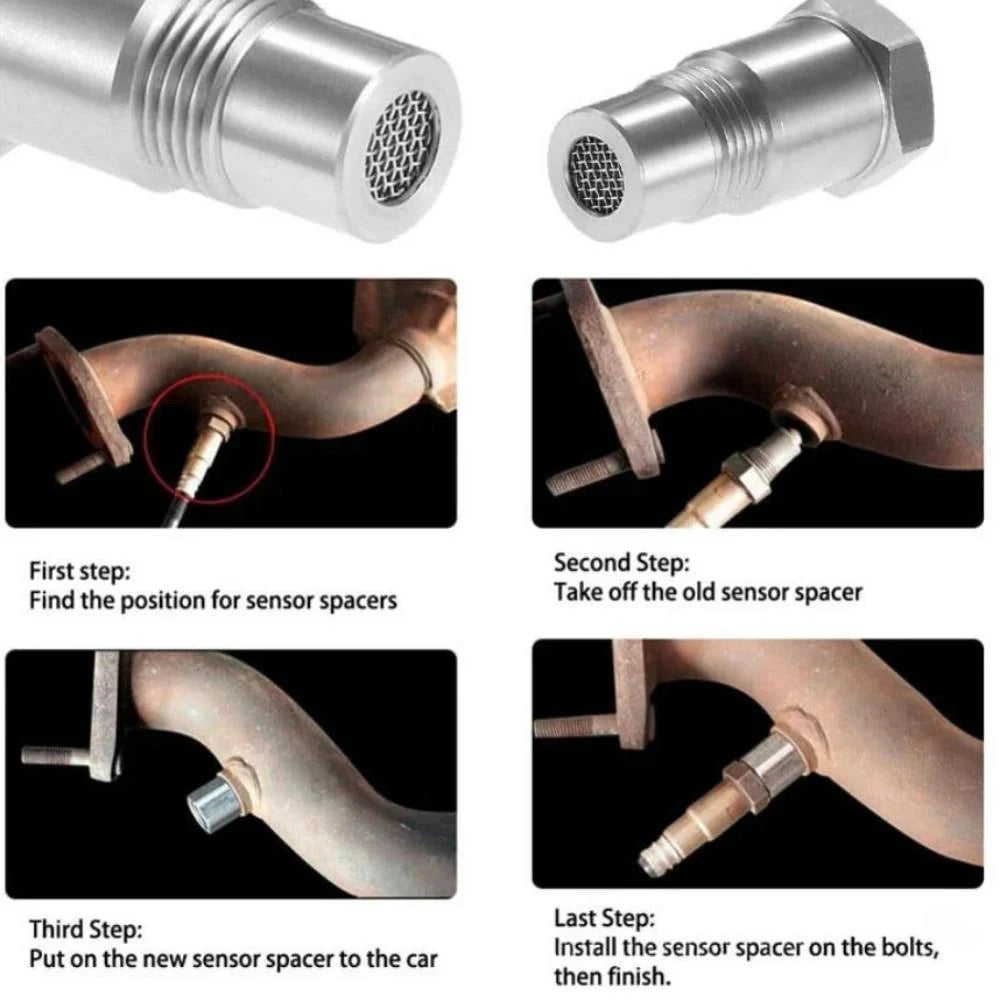 Oxygen Sensor Adapter Metal Signal Stabilizer 18 x 1.5mm