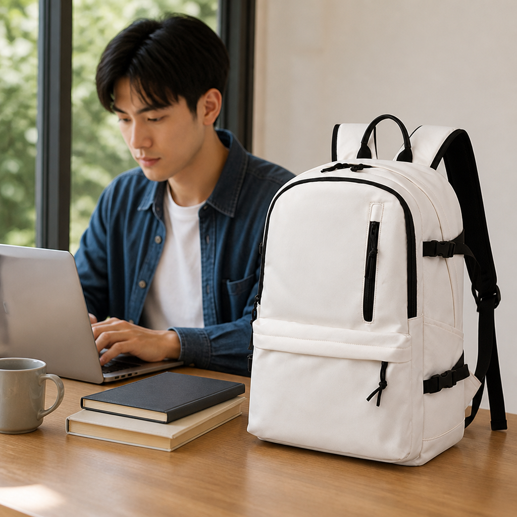 Padded Sleeve & Water-Resistant Laptop Backpack (Fits 15.6 in)
