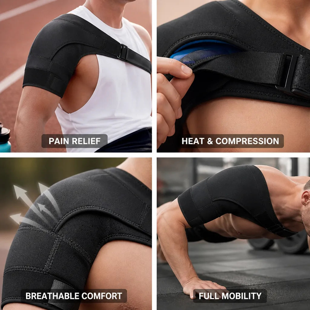 Pain Relief Wrap Heat & Compression Cotton Blend