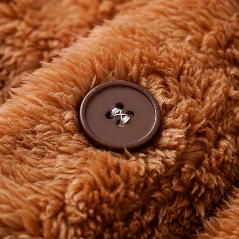 Pajama Set Hooded Red Panda Removable Tail