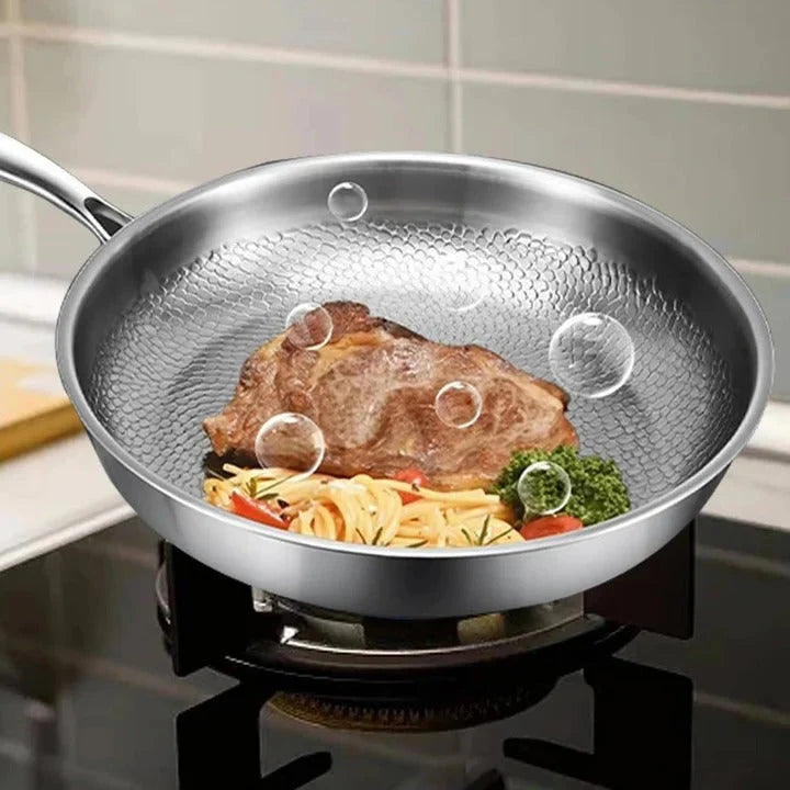 Pan Titanium Steel Fish Scale Thick Base