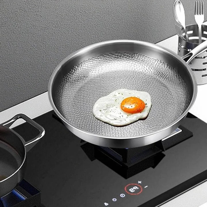 Pan Titanium Steel Fish Scale Thick Base