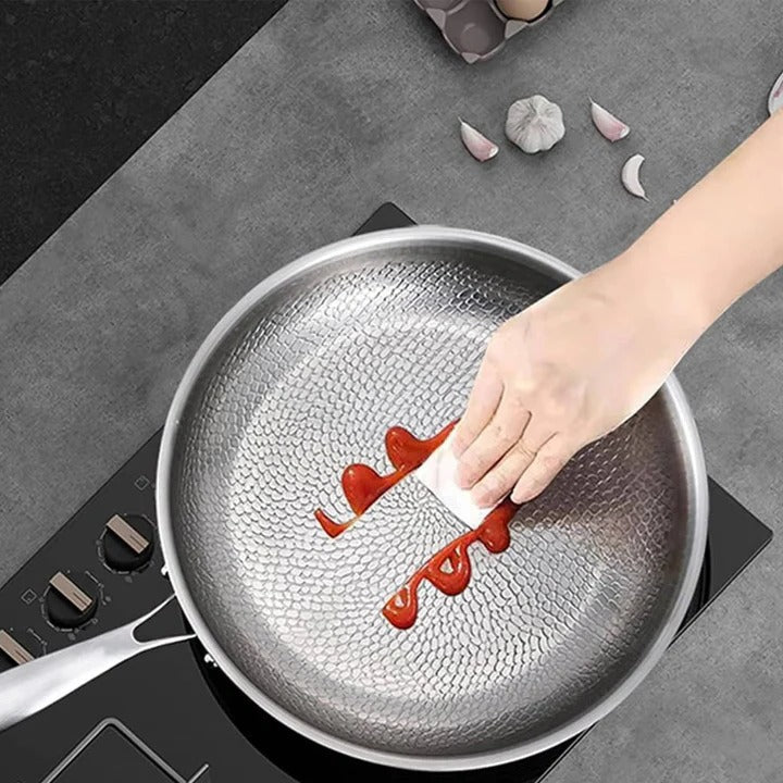 Pan Titanium Steel Fish Scale Thick Base