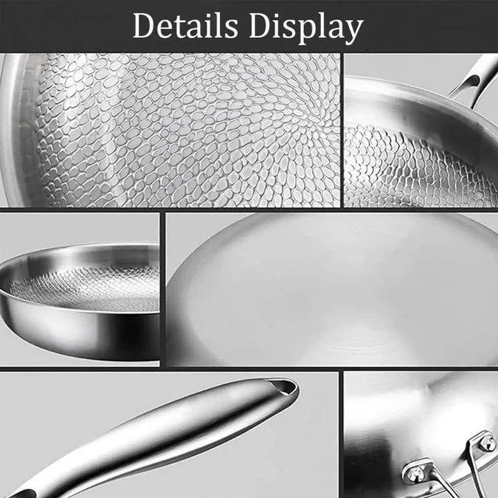 Pan Titanium Steel Fish Scale Thick Base