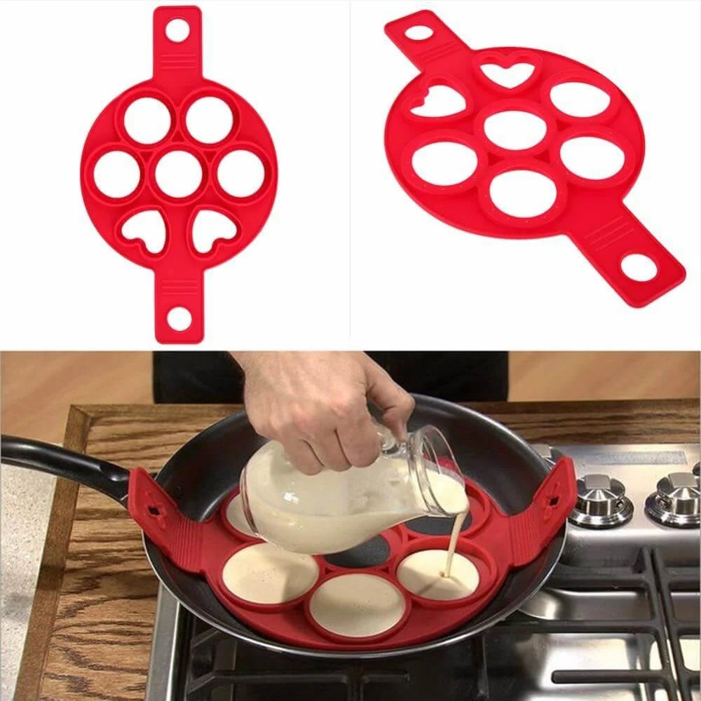 Pancake Maker Silicone Nonstick Easy-Clean Surface