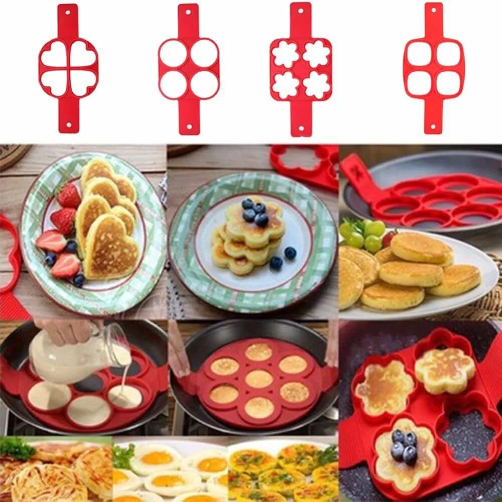 Pancake Maker Silicone Nonstick Easy-Clean Surface