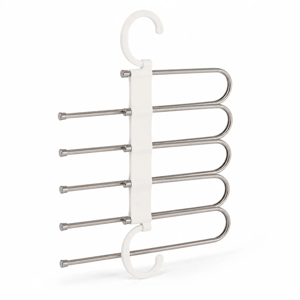 Pants Hanger Five-Tier Stainless Steel Adjustable Rods