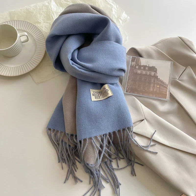Pashmina Scarf Soft Long Fringed Wrap